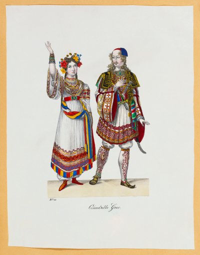 Kolekcja kostiumów kostiumowych, 1827 autorstwa Franz Xavier Nachtmann