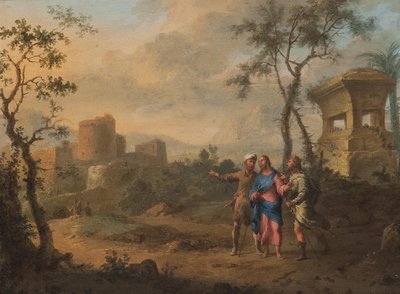Niemiecki: W drodze do Emaus autorstwa Franz de Paula Ferg