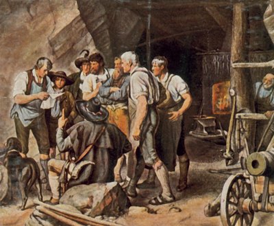 Przed powstaniem w Tyrolu autorstwa Franz von (after) Defregger