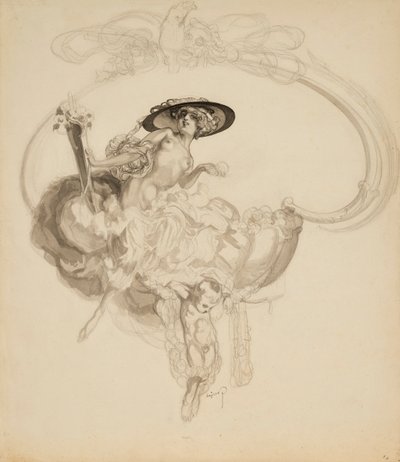 Bayros Franz von - Venus triumphans autorstwa Franz von Bayros