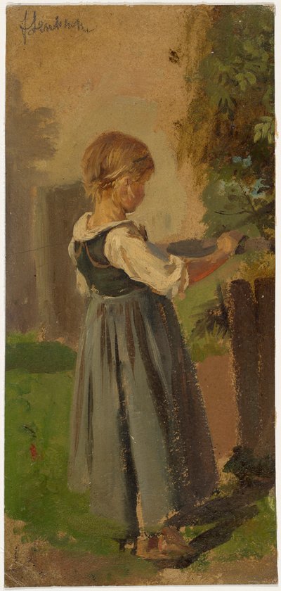 dziewczyna z wsi autorstwa Franz von Lenbach