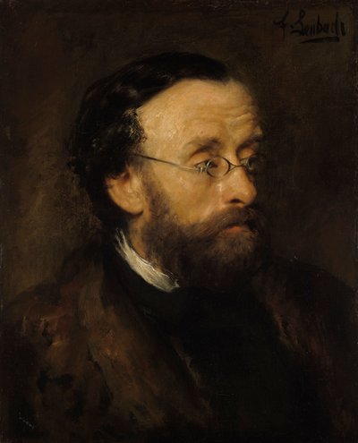 Malarz pejzażysta Eduard Schleich autorstwa Franz von Lenbach
