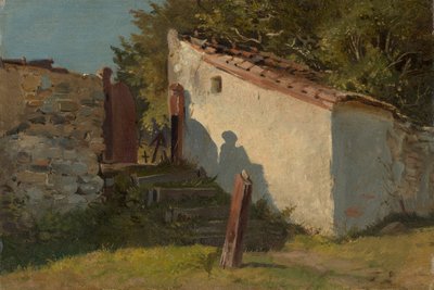 Wejście na cmentarz wiejski autorstwa Franz von Lenbach