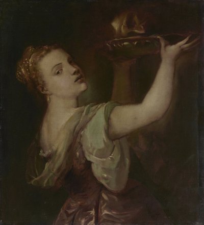 Kopiuj po Tycjanie: Lavinia jako Salome autorstwa Franz von Lenbach