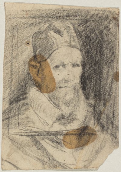 Papież Innocenty X według Velázqueza autorstwa Franz von Lenbach