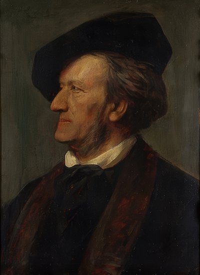 Portret kompozytora Ryszarda Wagnera (1813-1883). 1871 autorstwa Franz von Lenbach