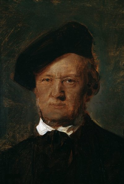 Portret Ryszarda Wagnera 1813-1883, ok. 1870. autorstwa Franz von Lenbach