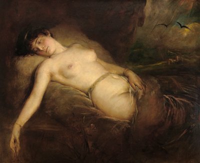 akt kobiecy autorstwa Franz von Lenbach