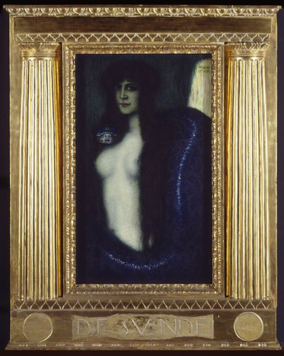 Grzech autorstwa Franz von Stuck