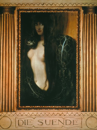 Grzech autorstwa Franz von Stuck