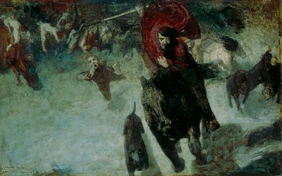 Dziki polowanie autorstwa Franz von Stuck