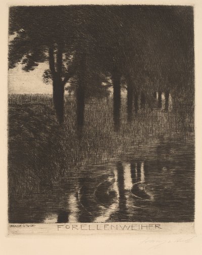 Staw pstrągowy autorstwa Franz von Stuck
