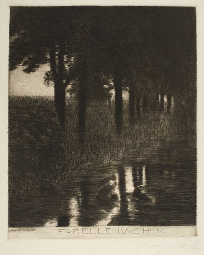 Staw pstrągowy autorstwa Franz von Stuck