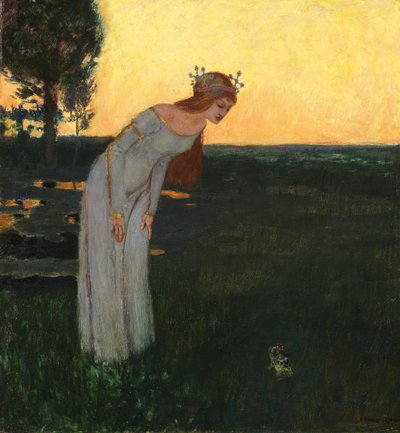 Dawno, dawno temu - Dawno, dawno temu, Stuck, Franz, Ritter von (1863-1928). olej na drewnie autorstwa Franz von Stuck