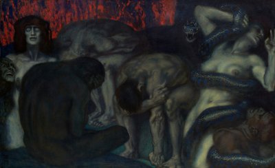 Piekło, 1908. autorstwa Franz von Stuck