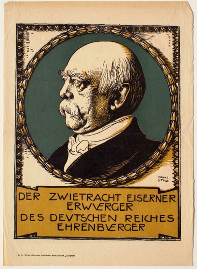 Portret Ottona von Bismarcka autorstwa Franz von Stuck