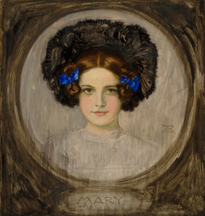 Portret Mary, córki artysty autorstwa Franz von Stuck