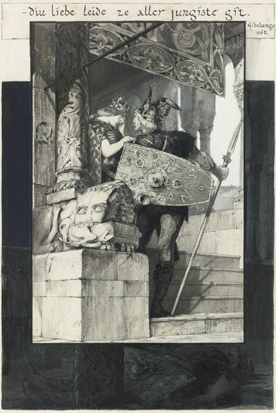 Zygfryd i Kriemhilda autorstwa Franz von Stuck