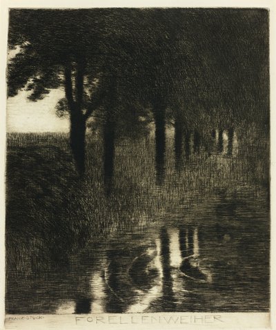 Basen pstrągowy autorstwa Franz von Stuck
