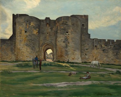 Brama Królowej w Aigues-Mortes, 1867. autorstwa Frédéric Bazille