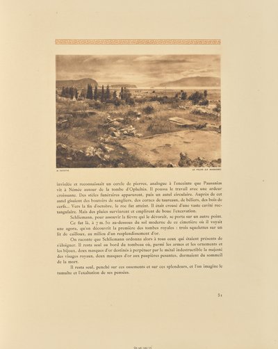 Tirynthe. Pałac (łaźnia) autorstwa Frédéric Boissonnas