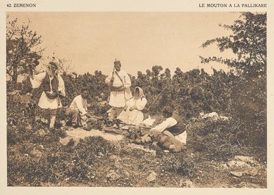 Zemenon. Owce w Pallikare autorstwa Frédéric Boissonnas