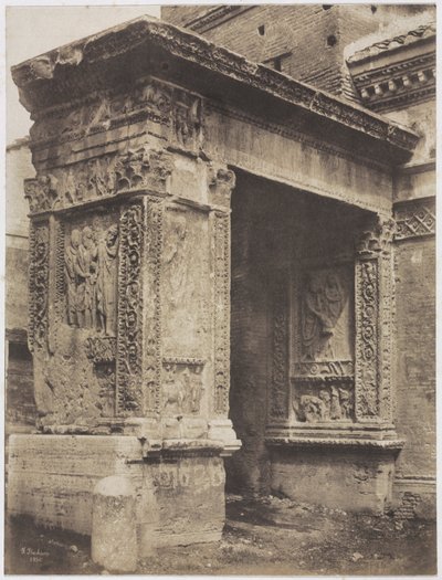 Łuk Złotnika, Rzym, 1850. autorstwa Frédéric Flachéron