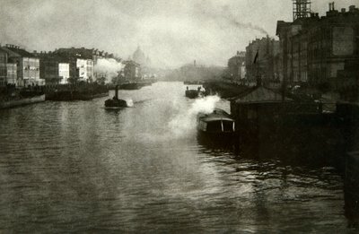 Rzeka Fontanka w Petersburgu, Rosja, 1900 autorstwa Fred Boisson