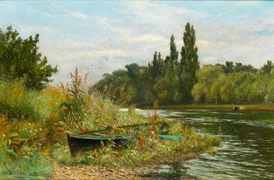 Ciche miejsce nad Tamizą, 1882 autorstwa Fred Hines