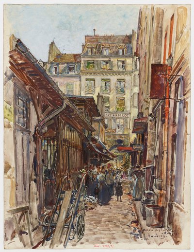 Wewnątrz Marché des Enfants-Rouges autorstwa Frederic Anatole Houbron