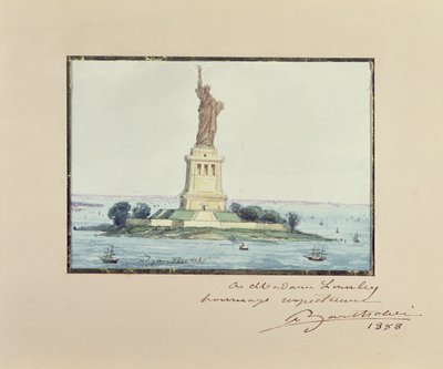 Statua Wolności, Bedloe Island, Nowy Jork, 1888 autorstwa Frederic Auguste Bartholdi