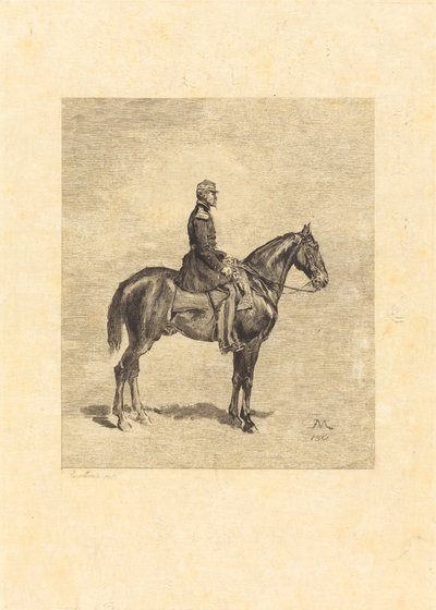 Jeździec autorstwa Frederic Auguste La Guillermie after Jean Louis Ernest Meissonier