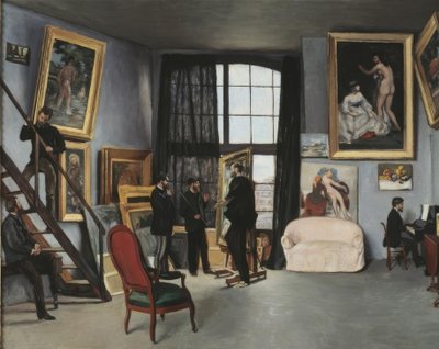 Warsztaty Bazille autorstwa Jean Frederic Bazille