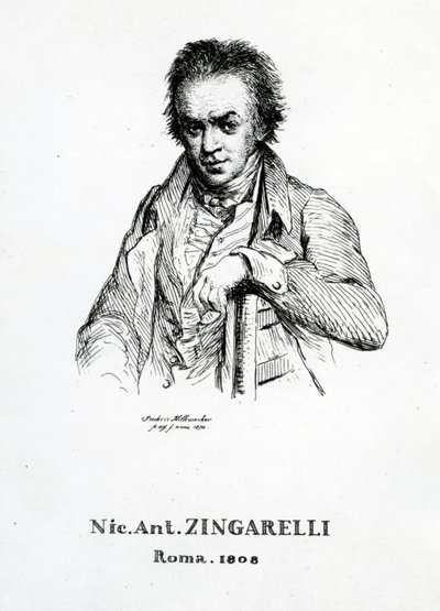 Niccolo Antonio Zingarelli, 1870 autorstwa Frederic Desire Hillemacher