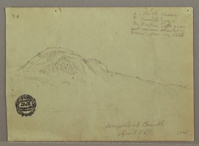 Gołe wzgórze, Akropol w Koryncie, Grecja autorstwa Frederic Edwin Church
