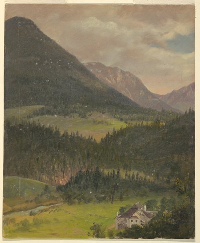 Krajobraz Alp Bawarskich autorstwa Frederic Edwin Church