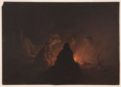 Beduini w obozie nocą autorstwa Frederic Edwin Church