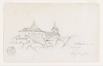 Katedra w Popayan, Kolumbia autorstwa Frederic Edwin Church