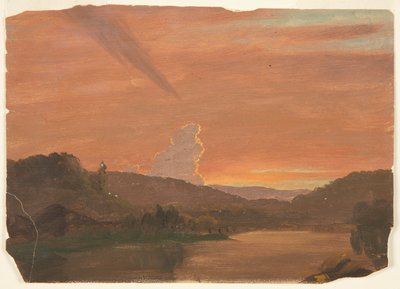 Badanie chmury o zachodzie słońca autorstwa Frederic Edwin Church