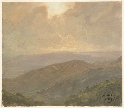 Zachmurzone niebo, Jamajka autorstwa Frederic Edwin Church