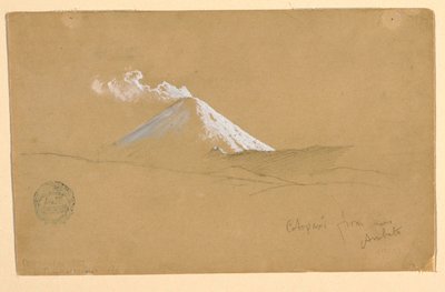 Cotopaxi z okolic Ambato, Ekwador autorstwa Frederic Edwin Church