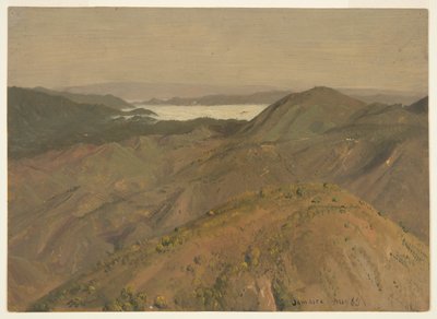Odległy widok na wzgórza, Jamajkę, Indie Zachodnie autorstwa Frederic Edwin Church