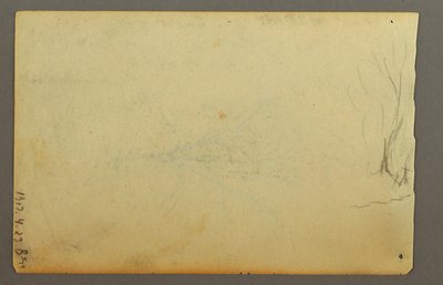 Rysunek, Bezlistne drzewo, luty 1845 r. autorstwa Frederic Edwin Church