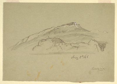 Rysunek, Drzewo, Bawaria, 8 sierpnia 1868 r. autorstwa Frederic Edwin Church