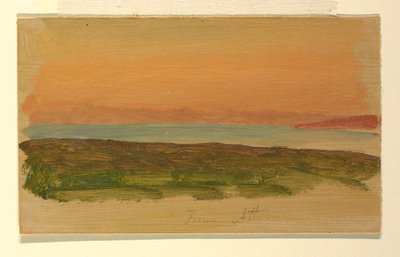 Rysunek, Ateny, widok od strony morza, kwiecień 1869 r. autorstwa Frederic Edwin Church