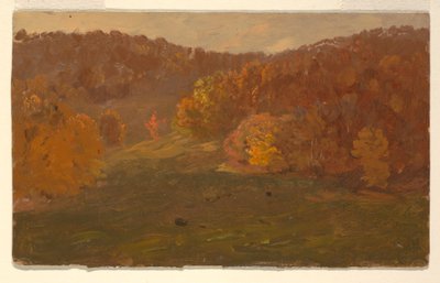 Rysunek, Jesienny pejzaż (Karolina Północna ), 1865-70 autorstwa Frederic Edwin Church