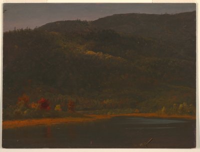 Rysunek, jesienny krajobraz, 1860-70 autorstwa Frederic Edwin Church