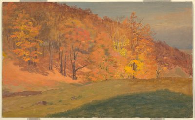 Rysunek, Jesienny las, ok. 1870 r. autorstwa Frederic Edwin Church
