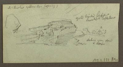 Rysunek, Kanion, prawdopodobnie 1868 r. autorstwa Frederic Edwin Church