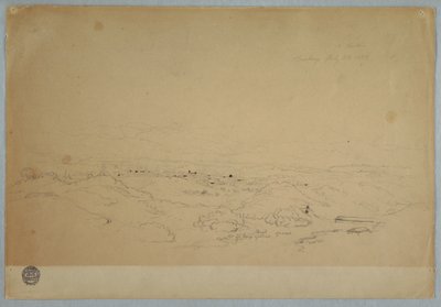 Rysunek, Cartago, Kolumbia, 23 lipca 1853 r. autorstwa Frederic Edwin Church